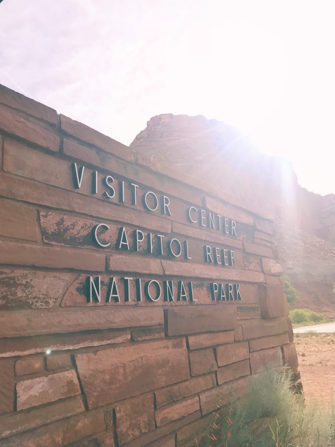 capitol reef np sign